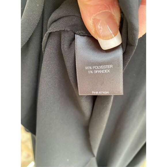 Norma Kamali Scoop Neck Diagonal Flared Dress Sz. XS - Picture 10 of 10